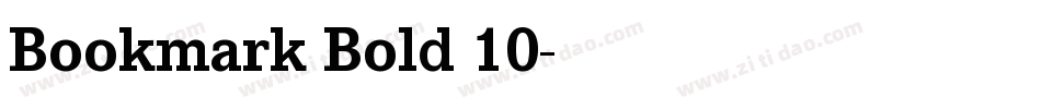 Bookmark Bold 10字体转换